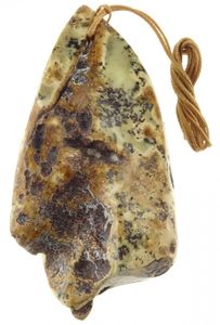 Кулон рифлений з бурштину